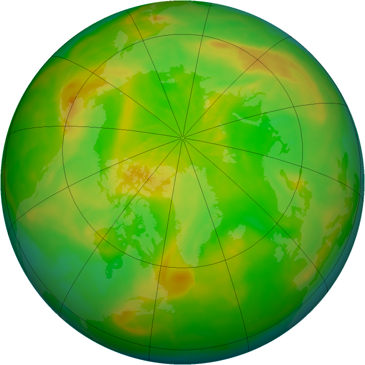 Arctic ozone map for 31 May 2014